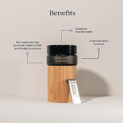 CYMBIOTIKA Pure Shilajit Resin, 84+ Minerals for Energy & Focus