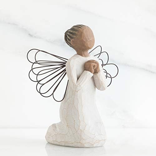 Willow Tree Angel of The Spirit, Sculpted Hand-Painted Figure | Hand-Painted Angel Figurine, Celebrating Friendship, Nature and Everyday Blessings, Sculpted by Artist Susan Lordi