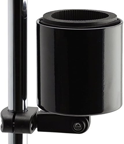 Kroozie Deluxe Bike Bottle Holder – Universal, Stainless Steel Bike Cup Holder for Handlebars – For Vertical or Angled Bars & Drinks up to 48 Oz. – Stroller, Cruiser, & Ebike Accessories