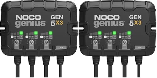 NOCO GEN5X3 12V 15A 3-Bank OnBoard Marine Battery Charger & Maintainer