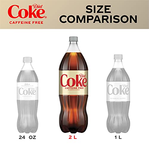 Diet Coke Caffeine Free Soda Soft Drink, 2 Liter (Package May Vary)
