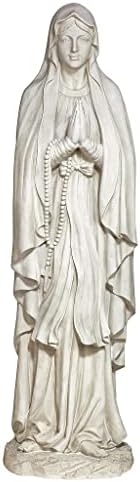 Design Toscano KY1314 Life Size Blessed Virgin Mary Statue,antique stone