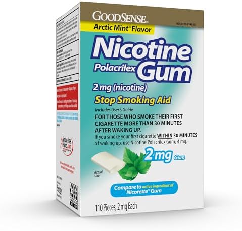 GoodSense Nicotine Polacrilex Lozenge 2 mg (Nicotine), Mint Flavor, Stop Smoking Aid; Quit Smoking with Nicotine Lozenge, 72 Count