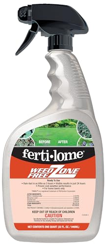 Fertilome (10524) Weed Free Zone Broadleaf Weed Killer Concentrate, 16 oz | Triclopyr + Clopyralid formula - Kills 80+ tough broadleaf weeds in cool & warm turfgrass - Home lawn owners