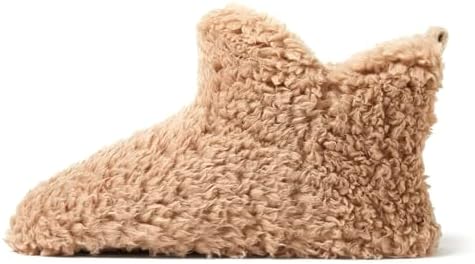 Dearfoams Women's Chelsea Faux Fuzzy Sherpa Indoor House Bootie Slipper
