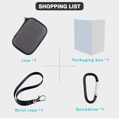 Hard Carrying Case For HOTO mini/FanttikX9 Nano/ X8 Nano