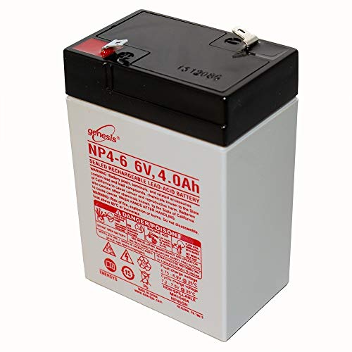 EnerSys Genuine NP4-6 6V 4Ah Sealed Lead Acid Battery