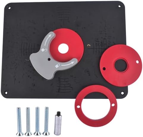 PRS4038 Precision Router Table Insert Plate with Level-Loc Rings (Undrilled)
