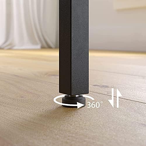 HOOBRO Bar Table, Rectangular Pub Table, 47.2" Counter Height Bar Table, Industrial Bar Height Table, Dining Table for Kitchen, Living Room