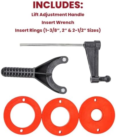 JessEm Rout-R-Lift 3.5XT Router Table Lift System for 3-1/2" Motors | Fits 3-1/2 in router motors and standard 9-1/4 x 11-3/4 router table openings