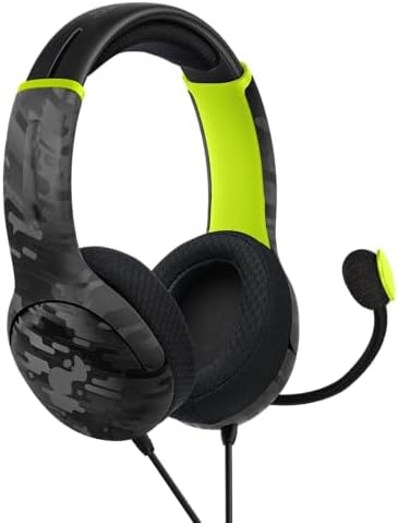 PDP Gaming AIRLITE Xbox Headset with Noise-Cancelling Microphone, Licensed Microsoft Series X|S, Xbox One Accessories, PC/Windows 10/11, Lightweight Wired Power Stereo headphones - Black
