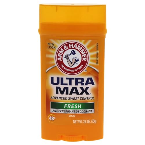 ARM & HAMMER ULTRAMAX Anti-Perspirant Deodorant Invisible Solid Unscented 2.60 oz (Pack of 2)