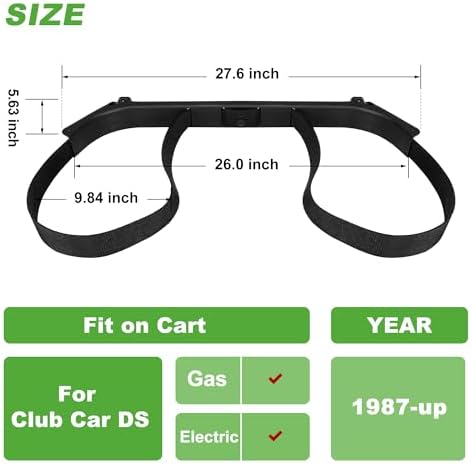 10L0L Golf Cart Bag Holder for Club Car DS 1987-Up Gas & Electric