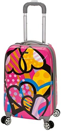 Rockland Vision Hardside 3 Piece Spinner Wheel Luggage Set, (20"/24"/28"), Love