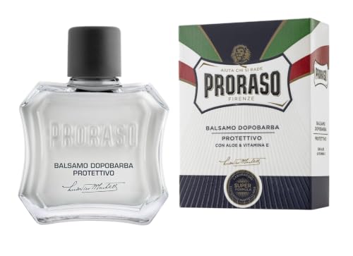 Proraso After Shave Balm - Aloe Vera & Vitamin E - Protective After Shave Cream Formula for Dry