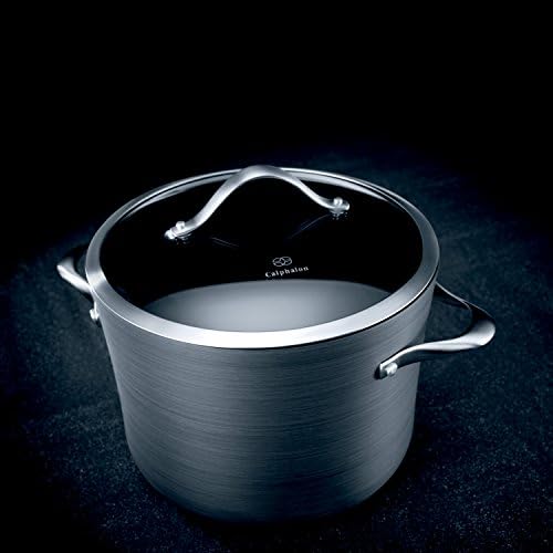 Calphalon Contemporary Hard-Anodized Aluminum Nonstick Cookware, Stock Pot, 8-quart, Black