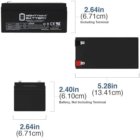 Mighty Max Battery ML3-12 Replacement for Toro Lawn Mower # 106-8397 BATTERY-12V 3.4Ah
