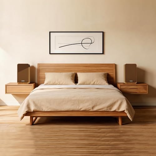 Powered Bookshelf Speakers - Studio Monitor Bookshelf Speakers 36W RMS - Active Bookshelf Speakers