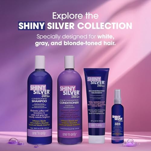 One 'n Only Shiny Silver Purple Shampoo & Blonde Hair Toner, 33.8 oz