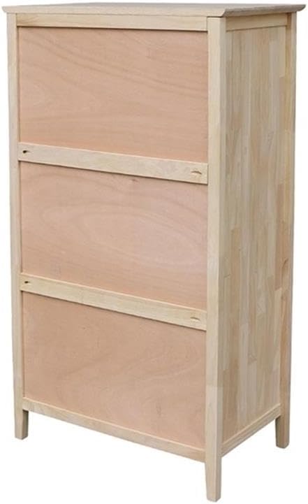 International Concepts Dresser with 3 Drawers, Unfinished