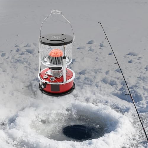2 in 1 Portable Kerosene Heater & Stove Height Adjustable, 2600W Kerosene Stove, Non Electric Heaters for Indoor Outdoor, Emergency Oil Heater 107.64-161.46 ft²heating area for 15-17 hour(Black)