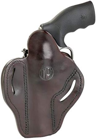 1791 Gunleather OWB K-Frame Holster Fits Ruger GP100, S&W 686, Model 66 | Right-handed leather belt holster also fits S&W 686, Model 66, L-Frame and Ruger Speed Six revolvers