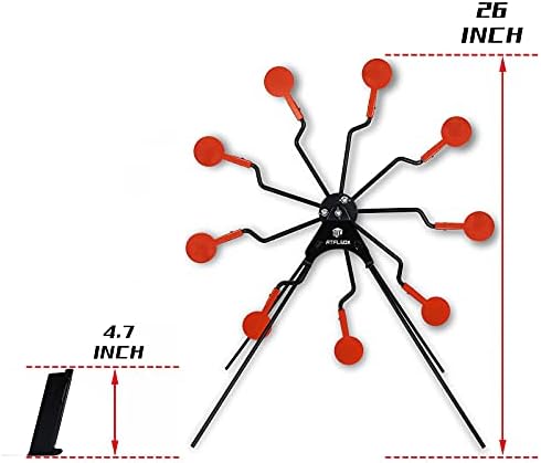 Atflbox Ferris Wheel Metal Resetting Mobile Shooting Targets for Pistol Airgun Air Rifle