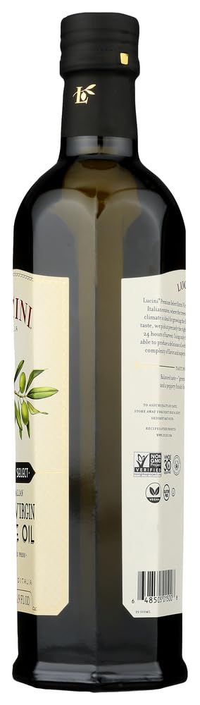 Lucini Extra Virgin Olive Oil, Premium Select, 17-Ounce, Glass Bottle