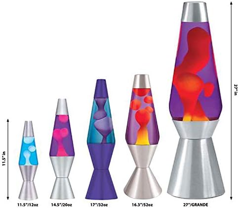 Lava Lite 5224 Lava Lamp, 52-ounce, Yellow/Blue/Silver