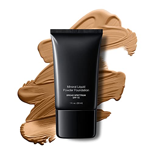 Jolie Mineral Liquid Powder Foundation SPF 15 1 Fl. Oz. Hypoallergenic - For All Skin Types (Cream Beige)