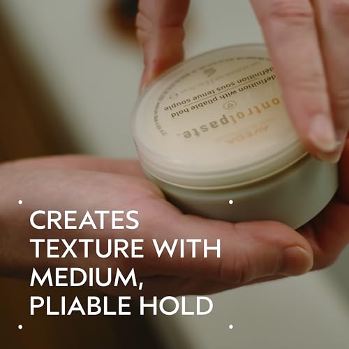 Aveda Control Paste Hair Pomade | Adds Texture and Medium, Pliable Hold | For All Hair Types | Aroma of Ylang Ylang, Clove, Clary Sage | 2.5 Ounce