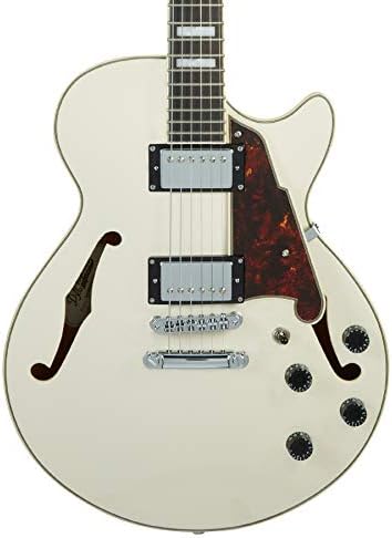 D'Angelico DAPSSCMPCSCB Premier SS Semi-Hollow Electric Guitar w/Stopbar Tailpiece & Gig Bag - Champagne
