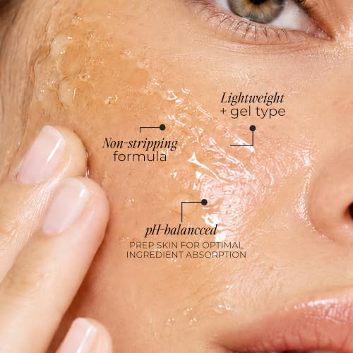Dermavive Hydrating Facial Cleanser, Soap-Free Gentle Cleanser with Colloidal Oatmeal & Vitamin E, Soothes & Moisturizes Sensitive & Dry Skin