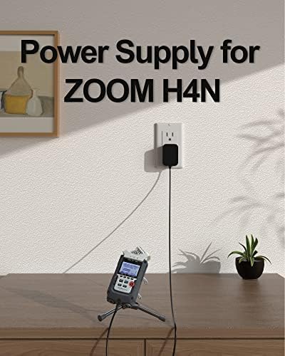 Replacement for Zoom H4N Power Adapter Compatible with Zoom H4n Pro, R16, AD-14, ARQ AR-96, AR-48, UAC-2, Q3, Q3HD and R24 Power Supply (5V, 5.9ft)