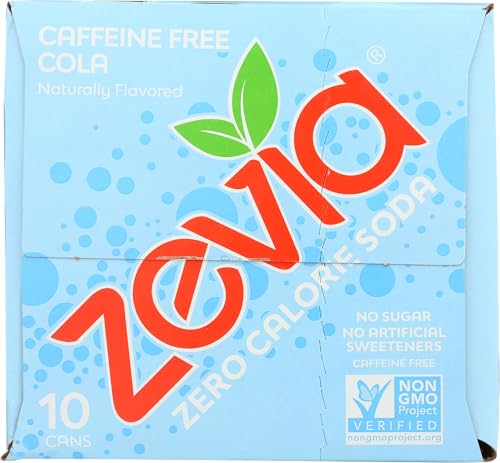 Zevia Caffeine Free Cola 12 Fl Oz (Pack of 10)