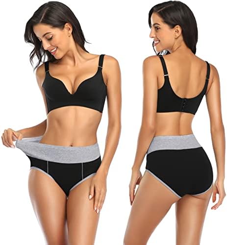 Annenmy Postpartum Underwear Women High Waisted Cotton Underwear Breathable C Section Panties Tummy Control Briefs