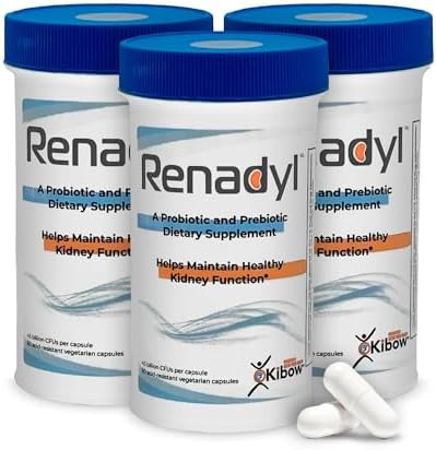 Renadyl Probiotic, 180 Capsules (1 Bottle, 1 Month Supply) | Supplement with Urea, Creatinine, & Uric Acid Support, 45 Billion CFUs, Clinically Tested