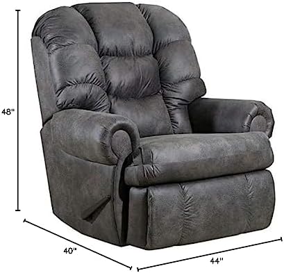 Stallion Big Man (Extra Large) King of Comfort Wallsaver Recliner. Rated for Up to 500 Lbs. Ext. Length. 79". Seat Width. 25" Seat Height 22 ". Free