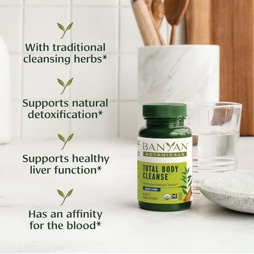 Banyan Botanicals Organic Total Body Cleanse – Systemic Detox & Metabolic Reset Supplement – with Manjistha & Amla for Liver and Blood Purity