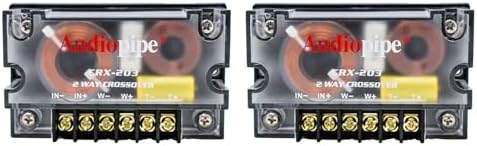 300 Watts 2 Way Crossover - (2 Pack) Passive Car Audio Speaker Tweeter Mids and Highs CRX-203