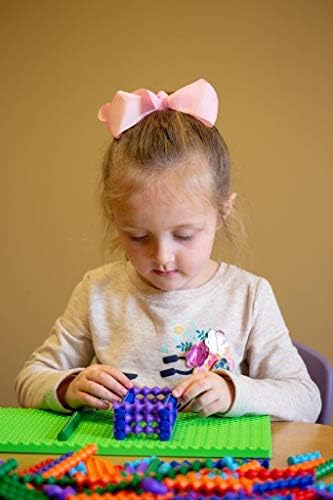 POPULAR PLAYTHINGS Playstix Deluxe Set, 211 Piece, Building Sticks Kit | for Kids Ages 4 and Up, Construction Stem Building Toy Gift, for Boys & Girls
