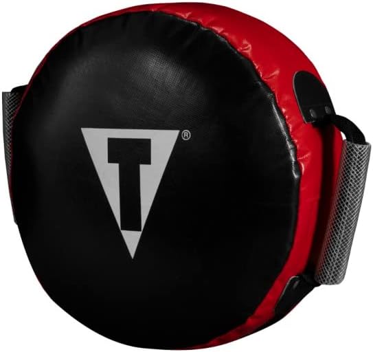 TITLE Boxing Classic Round Punch Shield 2.0, Red/Black - Punch Shield, Target, Coaching Tool, Muay Thai Pad