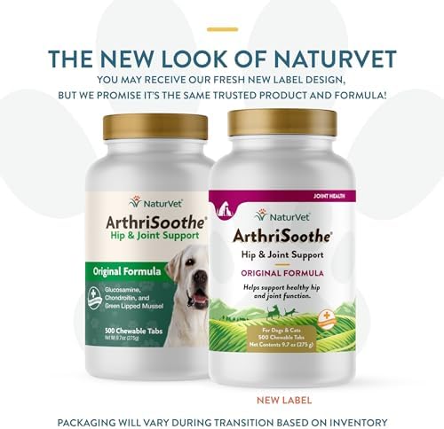 NaturVet – Senior Wellness Hip & Joint Advanced Plus Omegas | Help Support Your Pet’s Healthy Hip & Joint Function | Supports Joints, Cartilage & Connective Tissues | 120 Soft Chews