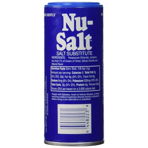 Nu-Salt Substitute Shaker, 3 Ounce (Pack of 36)
