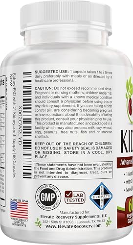 KidneyPRO: with 21 Kidney Health Support Supplements in 1 Formula | Men & Women | Kidney Supplement Complex | 60 Capsules
