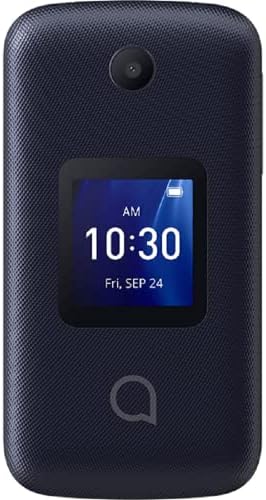 Alcatel Go Flip 4 4056W 4GB (T-Mobile only) Flip Phone - For Senior Easy Use (Renewed)
