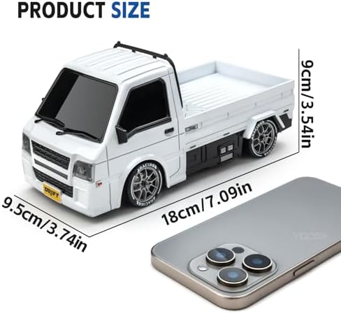 1/24 4WD RC Drift Car, 2.4GHz 20KM/H High Speed Remote Control Racing Car with Drifting Tires, Gift for Kids Adults