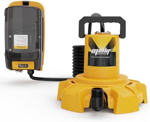 Cordless Submersible Sump Pump Compatible with Dewalt 20V/60V MAX Battery | Tool Only