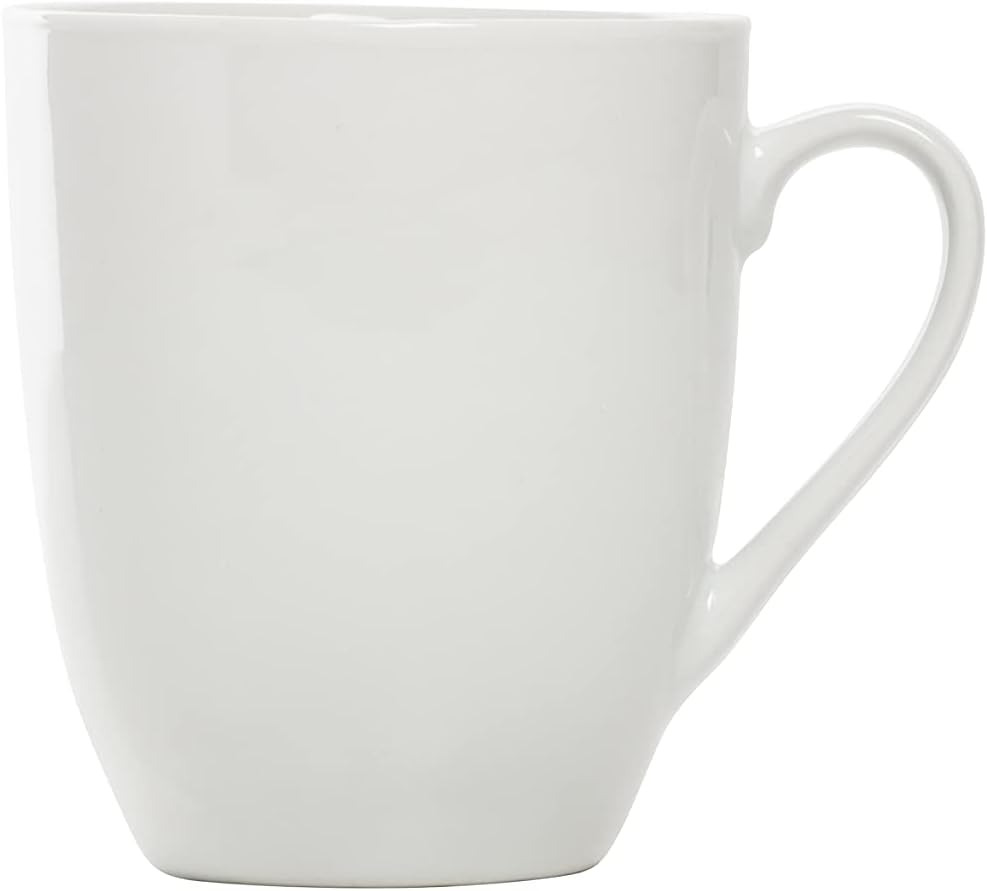 10 Strawberry Street Simply Square 16 Piece Dinnerware Set, Porcelain, White