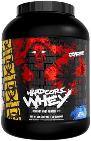 Mutant Hardcore WHEY, 100% Whey Protein Isolate, Vanilla Ice Cream, 5 lb